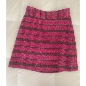 Sz 4 Kate Spade Hot Pink Tweed Pencil Skirt